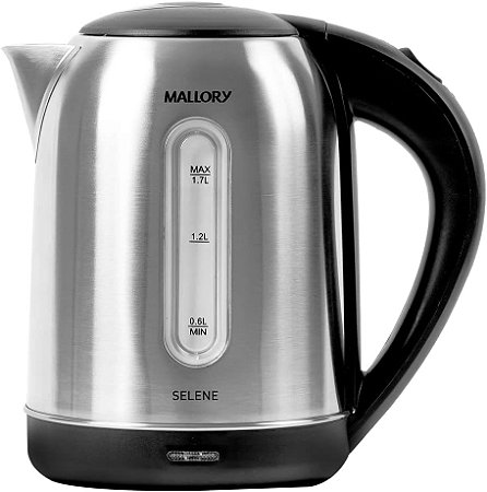 Chaleira Selene Mallory 1,7L Aço Inox 220v