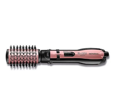 Escova Rotativa Black Rose Line Mondial ER-10 5 em 1 1200W Preto/Rosé 110V