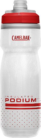 Garrafa Podium Chill Camelbak Nautika 620ml Branco/vermelho 750808
