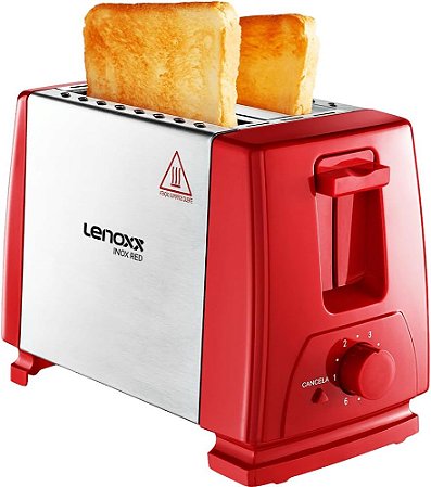 Torradeira Inox Red 620w Vermelha/Inox PTR203-127 110V