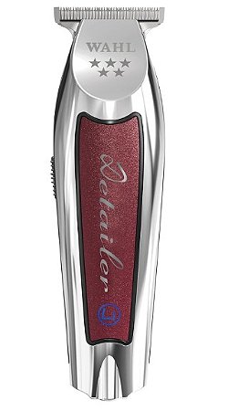 Máquina de Acabamento Wahl Detailer Cordless Li PTA  Bivolt 7.200 RPM Prata/Vermelha