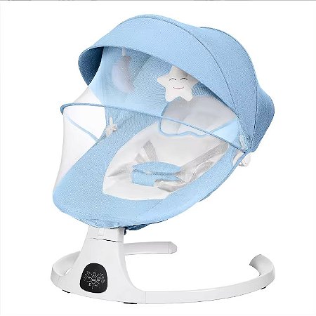 Cadeira de Balanço Automática Premium Multmaxx MTX101 Azul