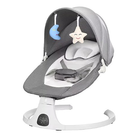 Cadeira de Balanço Automática Multmaxx Premium MTX099 Cinza