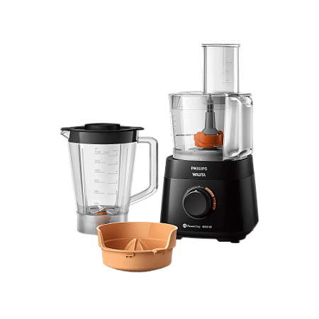 Multiprocessador PowerChop Philips Walita Preto 600W 3 acessórios inclusos RI7300/92 220V