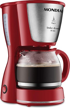 Cafeteira Elétrica Dolce Arome Mondial Vermelho/Inox C-35 18X 220V
