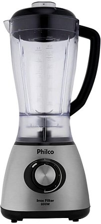 Liquidificador Philco Inox Filter 900W Preto 110V