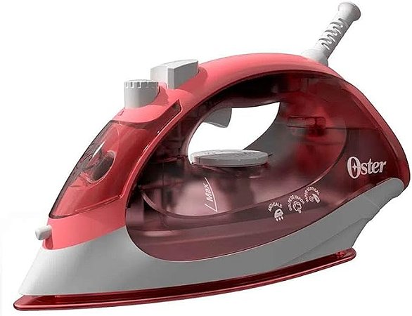Ferro de Passar a Vapor Oster Aeroceramic 1200W Vermelho 110V