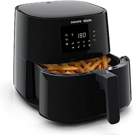 Fritadeira Airfryer Série 3000 6,2L Digital Philips Walita Preta 2000W  RI9270/91 220V