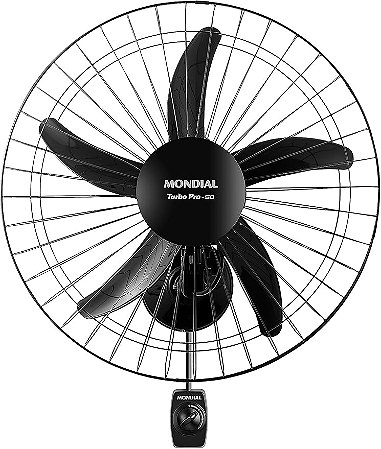 Ventilador de Parede Turbo 50cm Pro 5 Pás Mondial Preto 150W NVP-PRO-50 220V