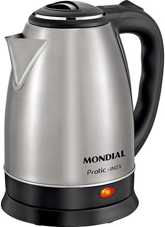 Chaleira Elétrica Mondial Premium Preta/Inox 1500W CE-06 220V
