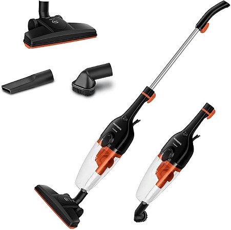 Aspirador de Pó Turbo Cycle Mondial Preto/Laranja 1500W AP-40-B 110V
