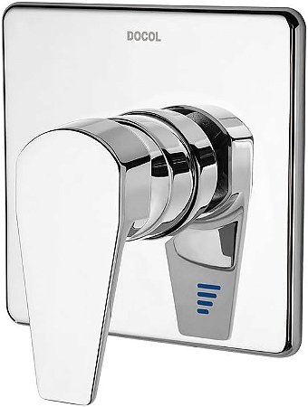 Acabamento monocomando para chuveiro e ducha higiênica alta pressão 1/2" Lift cromado 90008049006