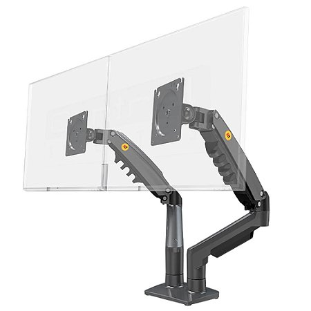 Suporte Articulado 02 Monitores de 17 à 27 Polegadas Cinza Grafite North Bayou F160 NB 437796