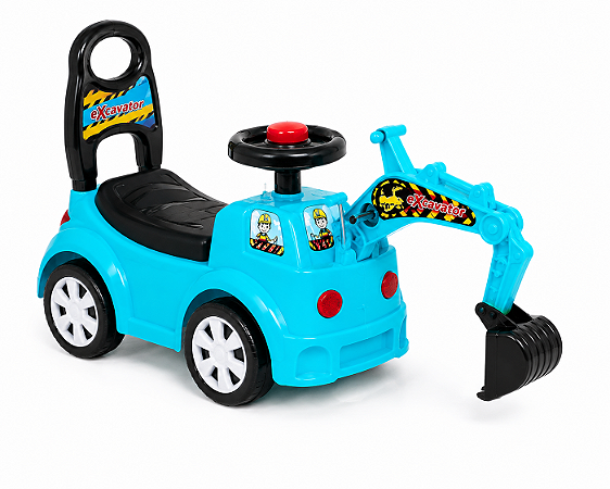 TRATOR ESCAVADEIRA INFANTIL MULTMAXX AZUL MTX147