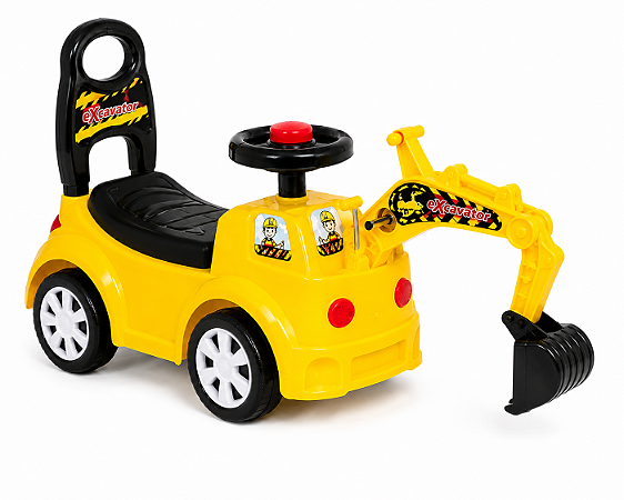 TRATOR ESCAVADEIRA INFANTIL MULTMAXX AMARELO MTX146