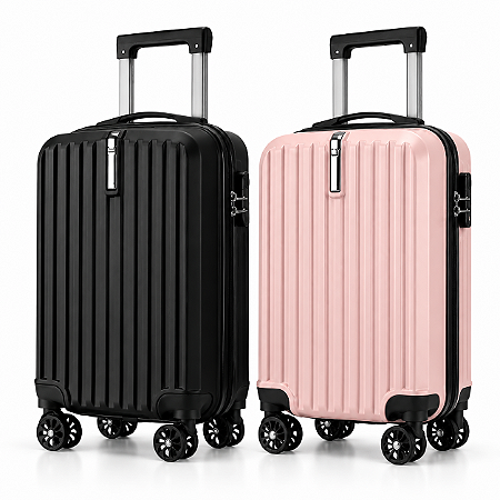 Kit 2 Malas de Bordo 10kg Multmaxx Rosa MTX163 e Preta MTX161