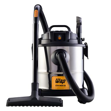 Aspirador de pó e Água Wap 1600w GTW Inox 20 litros 110v