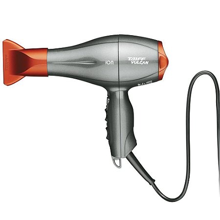 Secador de Cabelo Profissional Taiff Vulcan Cinza e Laranja 110v