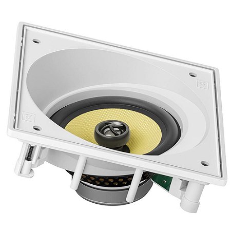 Caixa de Embutir Quadrada Angulada Coaxial CI6SA JBL 120W Branca