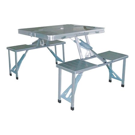 Mesa Konrad Nautika NTK dobrável com 4 banquetas 291040