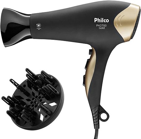 SECADOR DE CABELOS PHILCO PH3700 GOLD 110V
