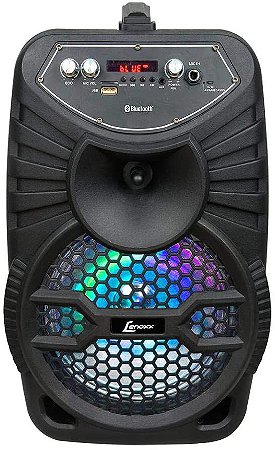 Caixa de Som Amplificada Lenoxx CA100 Portátil USB 120W Bluetooth Bivolt