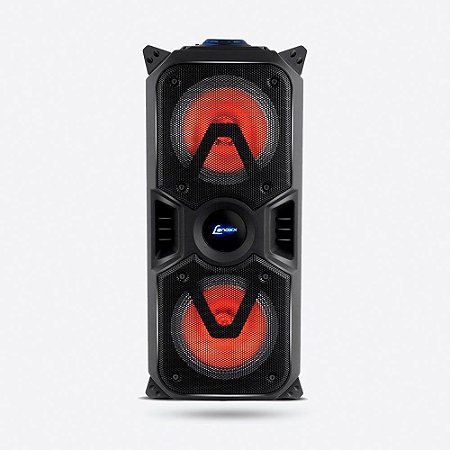 Caixa de Som Amplificada Lenoxx CA400 Portátil USB 200W com Bluetooth e LED Lights Bivolt