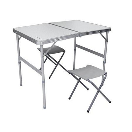 Mesa dobrável Domo Nautika NTK para camping com 2 banquetas 291080
