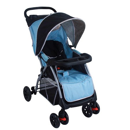 Carrinho de Bebê Smart Passeio Azul Baby Style