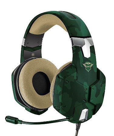 Headset Gamer Trust Carus GXT 322C Verde T20865