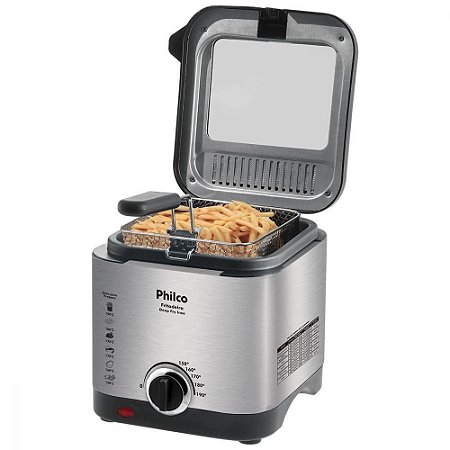 Fritadeira Elétrica Philco Deep Fry 1,8 Litros Inox 110v