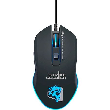 Mouse Gamer Strike Soldier 4800DPI MGSS ELG