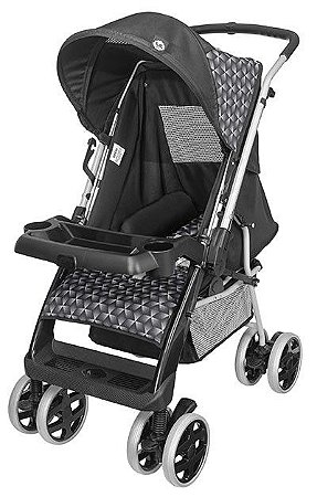 CARRINHO THOR PLUS PRETO NEW - TUTTI BABY
