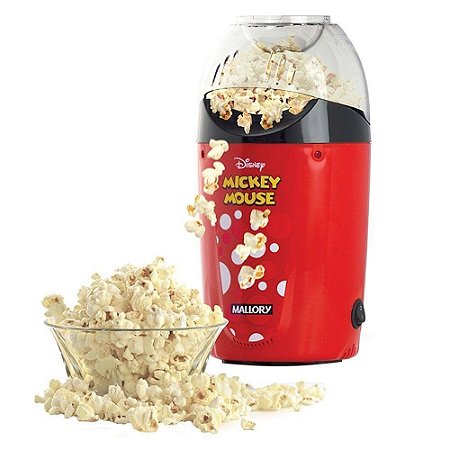 Pipoqueira Mallory Mickey Mouse 1200w Vermelha 110v