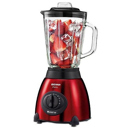 Liquidificador Cherry com Copo de Vidro 1000W 220V Semp LI8017VM2