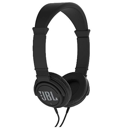 Fone de ouvido supra-auricular JBL C300SI com fio Preto