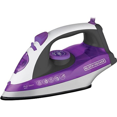 Ferro de Passar a Vapor com Base Ceramic PLUS X6000 B2 Black Decker 220V