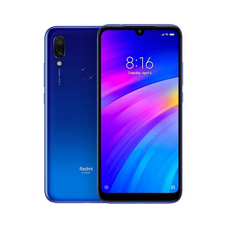 Smartphone Xiaomi Redmi 7 Tela 6,26" Octacore 32gb 4000ma Câmera 12mp+2mp Azul