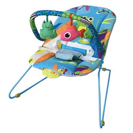 Cadeira Vibratoria Lite Aqua Azul Baby Style