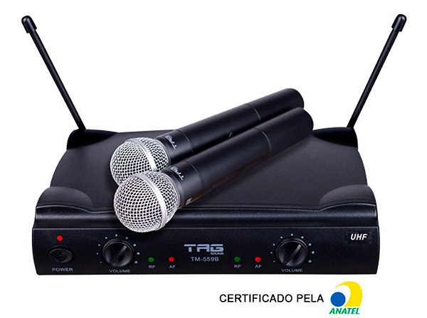Microfone Tagima sem fio sem case TM559B