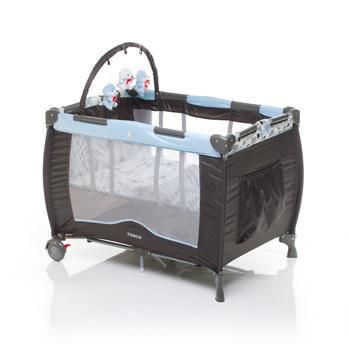 Berço Cosco Toybar Ziper azul
