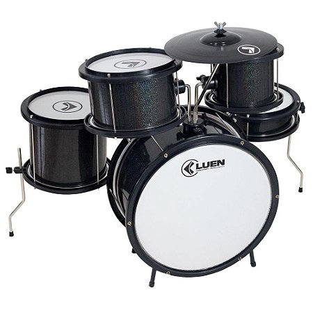 Bateria Infantil Luen Pop Preta 44003PT
