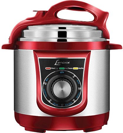 Panela de Pressao Eletrica Lenoxx Multi Red 220v