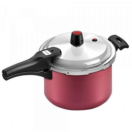 Panela de Pressao Panelux 4,5L Fechamento Externo AA CEREJA