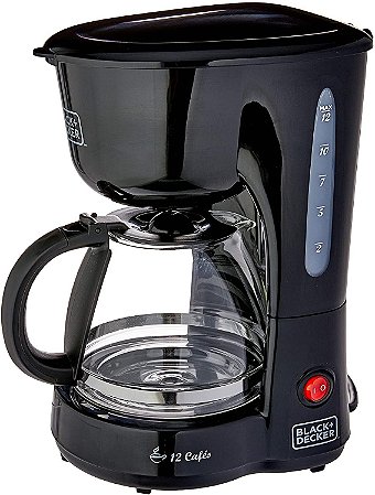CAFETEIRA JARRA DE VIDRO PARA 12 CAFES CM120-BR BLACK DECKER 110V
