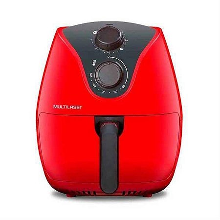 Air Fryer Multilaser 1500W 4L Sem óleo CE083 Vermelho 110v