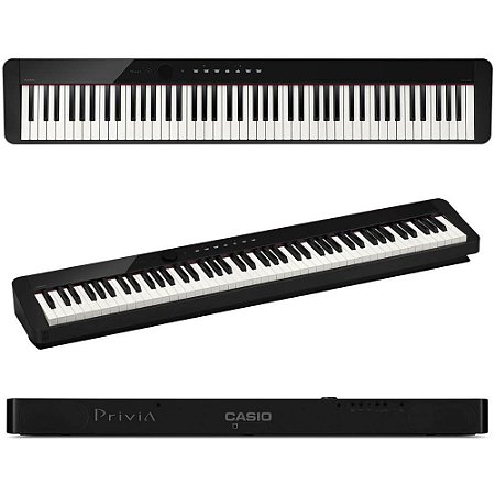 Piano Casio Privia Digital Preto PX-S1000BKC2-BR