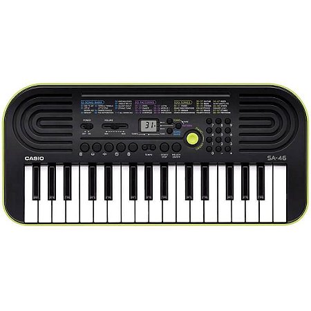 Teclado Musical Casio Infantil Digital Verde SA-46AH2