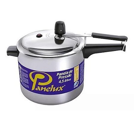 Panela de Pressao Panelux 4,5L Polida Classic Litografada