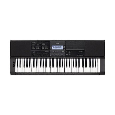 Teclado Musical Casio Intermediario Digital Preto CT-X800C2-BR